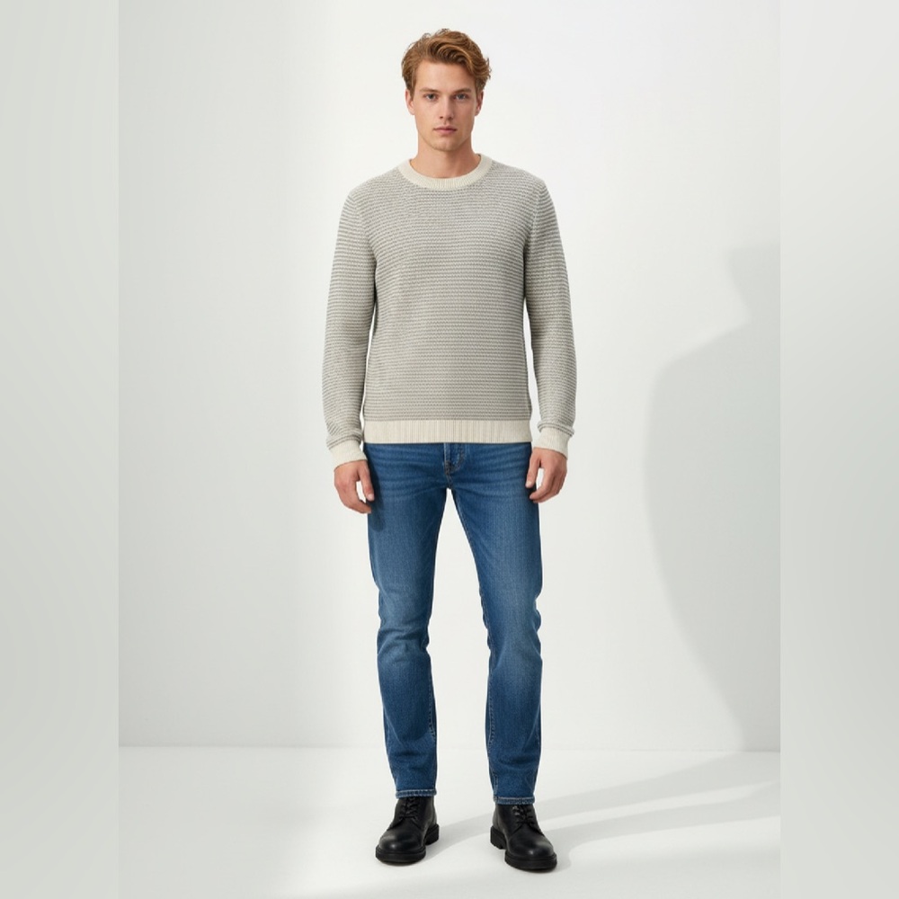 SELECTED HOMME Robin Organic Cotton Crew Neck Sweater